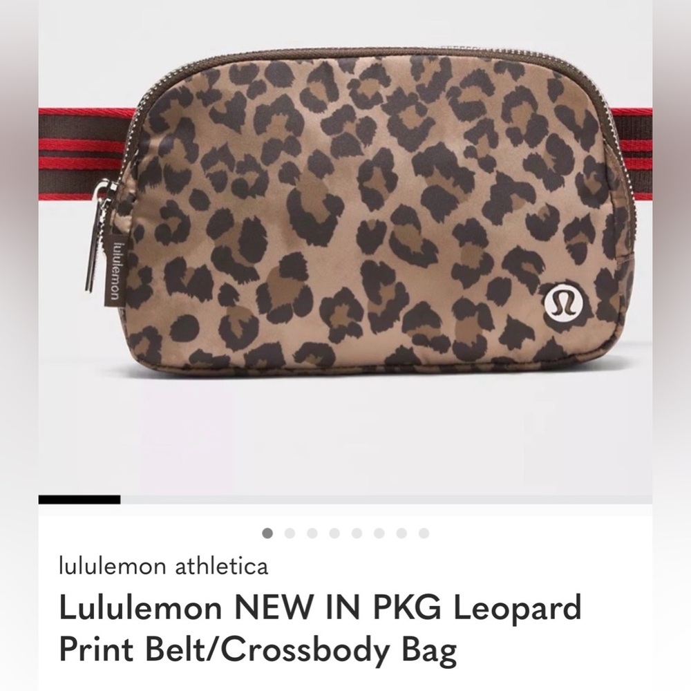 Lululemon Athletica Leopard Print Crossbody Bag - Brown and Black - Picture 3 of 5